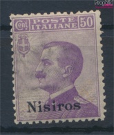 Ägäische Inseln 9VII Postfrisch 1912 Aufdruckausgabe Nisiros (9431545 - Egeo (Nisiro)