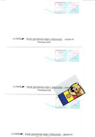 ANDORRA 3 ENVELOPPES AFF.TARIFS 93 LA POTE - Storia Postale