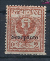 Ägäische Inseln 3XI Postfrisch 1912 Aufdruckausgabe Scarpanto (9431429 - Aegean (Scarpanto)