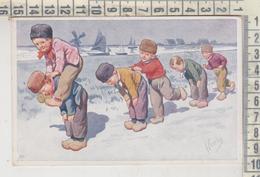 ILLUSTRATORE FEIERTAG KARL BAMBINI GIOCHI  CAVALLUCCIO 1916 - Feiertag, Karl