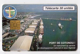 BENIN Ref MV Cards BEN-25 30U PORT DE COTONOU 10 000ex Date 09/96 - Bénin