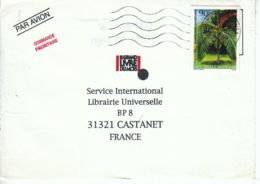 Nouvelle-Calédonie YT 662 Sur Lettre Pour La France : Palmier - 1994 - Lettres & Documents