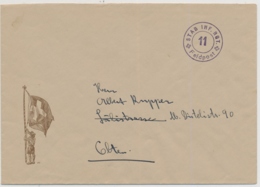 Illustrierter Feldpostbrief Mit Truppenstempel  STAB INF. RGT. 11 - FELDPOST - Postmarks