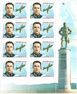 Russia 2009 . Test-Pilot G.Y.Bakhchivandji. Sheetlet Of 8.   Michel # 1535  KB - Unused Stamps