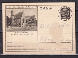 445O * ASCHERSLEBEN * RATHAUS * AUF GANZSACHE * 1939 **! - Aschersleben