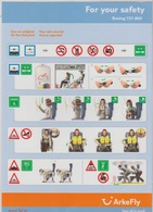 Safety Card TUI ArkeFly Boeing 737-800 - Safety Cards