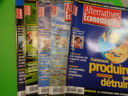 Lots Revues Alternatives Economiques Comment Produire Sans Detruire-naissance D'une Monnaie Etc.. -annee 1999 - Desde 1950