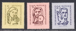 German Democratic Republic 1956 Human Rights Day, Mint No Hinge, Sc# 314-316, SG ,Mi - Neufs