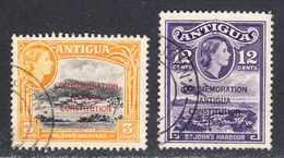 Antigua 1960 Constitution, Cancelled, Sc# 125-126, SG ,Mi - 1960-1981 Autonomie Interne