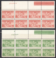 Philippines 1949, Mint No Hinge, Block Of 8, Sc# 535-536 ,SG ,Mi 499-500,Yt - Filipinas