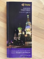 THAI AIRWAYS WORLDWIDE TIMETABLE 30 October 2005 - 25 March 2006 Introducing The New Non-stop Service Between Bangkok An - Horarios