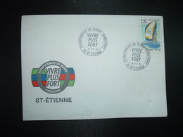 LETTRE TP COURSE AUTOUR DU MONDE 2,30 OBL.4 VII 90 42 ST ETIENNE CHAMPIONNAT DU MONDE HANDISPORT - Handisport