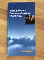 LUFTHANSA Miles & More - Our Way Of Saying Thank You. 1997 - Boeken