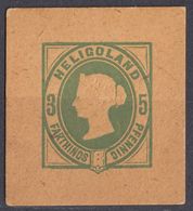 HELIGOLAND - frammento Di Intero Postale Non Timbrato. - Heligoland (1867-1890)
