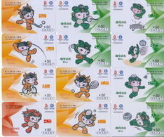 China Mobile 2008 Beijing Olympic Game Mascot And Sports Phone Cards 33V - Olympic Games