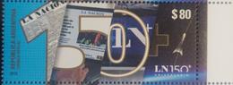 O) 2019 ARGENTINA, THE FIRST ARGENTINE DAILY NATION 1870  LN - CABLE SIGNAL INAUGURATION  -SPACE -SPACECRAFT- VISION TO - Unused Stamps