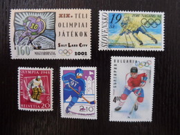 Sport - HOCKEY/GLACE, MNH ** LOT DE 5 - Skateboard