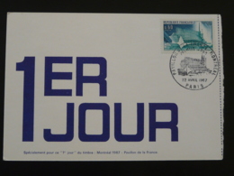 Carte Publicitaire Advertising Card Servier Marie Exposition Universelle Montreal 1967 - 1967 – Montreal (Kanada)