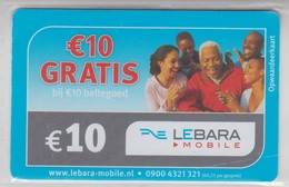 NETHERLANDS 2012 LEBARA MOBIL BELTEGOED 10 EURO 2 PHONE CARDS - [3] Sim Cards, Prepaid & Refills