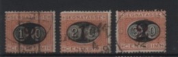 1890-91 Segnatasse 1870 Mascherine Serie Cpl US - Oblitérés