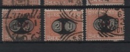 1890-91 Segnatasse 1870 Mascherine Serie Cpl US - Oblitérés