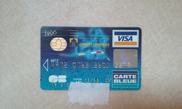 ANCIENNE CARTE A PUCE BANCAIRE CREDIT LYONNAIS ANNEES 90 !!! - Disposable Credit Card