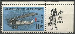 USA - 1968 Curtiss Jenny Zip Single (UR) MNH **  Sc C74 - 3b. 1961-... Ongebruikt