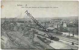 Rehau In Bayern - Blick Nach Dem Bahnhof Mit Porzellanfabrik Zch. Scherzer - Verlag Fr. Gölkl Rehau 1907 - Rehau