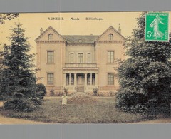 60 - AUNEUIL / MUSEE BIBLIOTHEQUE (carte Toilée) - Auneuil