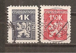 Checoslovaquia - Czechoslovakia Nº Yvert  Servicio 2, 4 (usado) (o) - Timbres De Service