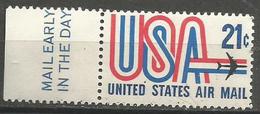 USA - 1971 Jet And USA Mail Early Single  MNH **  Sc C81 - 3b. 1961-... Nuovi