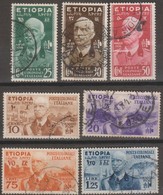 Italia Colonie Etiopia 1936 SaN°1-7 7v (o) Vedere Scansione - Ethiopia