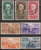 Italia Colonie Etiopia 1936 SaN°1-7 7v (o) Vedere Scansione - Ethiopie