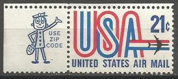 USA - 1971 Jet And USA Zip Single  MNH **  Sc C81 - 3b. 1961-... Nuevos