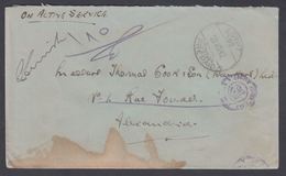 1942. ON ACTIVE SERVICE EGYPT 152 POSTAGE PREPAID 23.10.42 + CENSOR To Alexandria, Eg... () - JF322807 - Covers & Documents