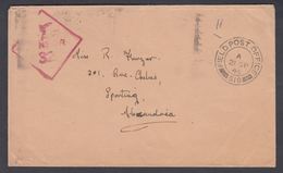 1945. RAF CENSOR 32 FIELD POST OFFICE 519 A 21 SP 45 To Alexandria, Egypt.  () - JF322815 - Lettres & Documents