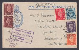 1941. ON ACTIVE SERVICE Franked With Georg VI 2 Ex 1½, 1, 2, 3, 10 D. From EGYPT 73 P... () - JF322818 - Lettres & Documents