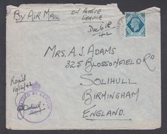 1942. ON ACTIVE SERVICE Franked With Georg VI 10 PENCE. From EGYPT PASSED BY CENSOR 6... () - JF322820 - Covers & Documents