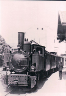 Chemin De Fer Lausanne Echallens Bercher, Train à Vapeur Lausanne Chauderon, Photo 1925 Retirage LEB 55702 - Bercher