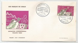 Côte Française Des Somalis Djibouti Somali Coast Yv.319 Sur Enveloppe FDC 1964 Philatec - Storia Postale