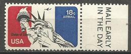 USA - 1974 Statue Of Liberty Mail Early Single  MNH **  Sc C87 - 3b. 1961-... Ungebraucht