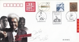 China 2001 Mr.Evabder Holyfield Congratulate On Beijing's Successful Bid Of 2008 Olympic Games  Commemorative Cover - Covers