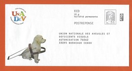 ENTIERS POSTAUX PRET A POSTER TYPE CIAPPA UNION NATIONALE DES AVEUGLES - Cani