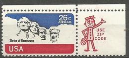 USA - 1974 Mount Rushmore Zip Single  MNH **  Sc C88 - 3b. 1961-... Ungebraucht