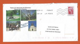 ENTIERS POSTAUX PRET A POSTER TYPE LUQUET Repiquage VILLE DE CHERONNAC THEME NATURE CHEVAL ATTELAGE - PAP : Bijwerking /Luquet