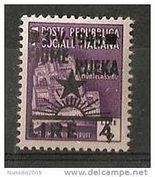 1945 OCCUPAZIONE JUGOSLAVA FIUME 4 LIRE MNH ** - RR7156 - Joegoslavische Bez.: Fiume