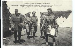 GUERRE 1914/1917 - CAMPAGNE D'ORIENT - OFFICIERS Français Russes Et Anglais - Grecia