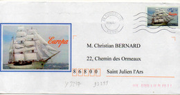 France N° 3277 Y. Et T. Vienne Poitiers CTC Flamme Muette Du 10/08/1999 - 1961-....