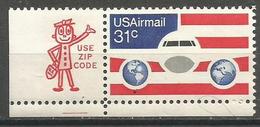 USA - 1976 Airplane Zip Single  MNH **  Sc C90 - 3b. 1961-... Nuevos