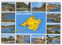 {59312} Mallorca , Carte Et Multivues ; Paguera , Cala Millor , Arenal , Palma , Palma Nova , Puerto De Soller - Cartes Géographiques
